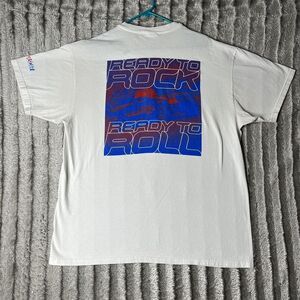Vintage NASCAR Rock Tour '99 T-shirt Hanes XL Ready To Rock Ready To‎ Roll